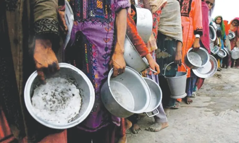 A graphical representation of economic deprivation and multidimensional poverty indicators.