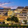Modern healthcare facility building in Islamabad