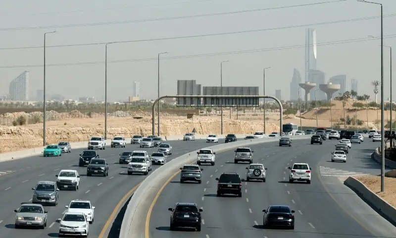 King Khalid International Airport in Riyadh following a missile strike.